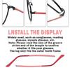 1 Pair Metal Eyeglass Replacement Arm, Eyewear Frame Temple Replacement Universal Sunglasses Arm Legs Replacement for Thin Metal Glasses, SunglassesBurgundy view 4