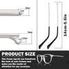 1 Pair Metal Eyeglass Replacement Arm, Eyewear Frame Temple Replacement Universal Sunglasses Arm Legs Replacement for Thin Metal Glasses, SunglassesSilver view 2