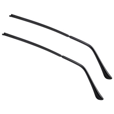 LNQ LUNIQI 1 Pair Metal Eyeglass Replacement Arm, Eyewear Frame Temple Replacement Universal Sunglasses Arm Legs Replacement for Thin Metal Glasses, SunglassesBlack