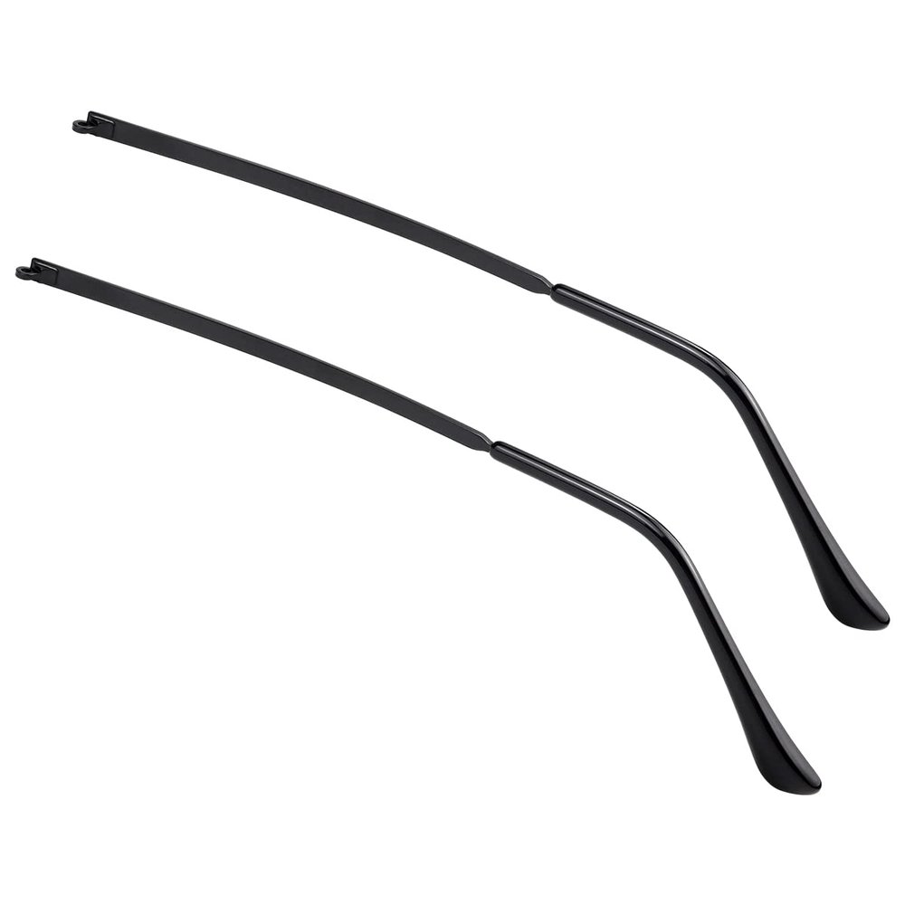 LNQ LUNIQI 1 Pair Metal Eyeglass Replacement Arm, Eyewear Frame Temple Replacement Universal Sunglasses Arm Legs Replacement for Thin Metal Glasses, SunglassesBlack