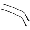 LNQ LUNIQI 1 Pair Metal Eyeglass Replacement Arm, Eyewear Frame Temple Replacement Universal Sunglasses Arm Legs Replacement for Thin Metal Glasses, SunglassesBlack view 1