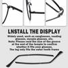 LNQ LUNIQI 1 Pair Metal Eyeglass Replacement Arm, Eyewear Frame Temple Replacement Universal Sunglasses Arm Legs Replacement for Thin Metal Glasses, SunglassesBlack view 4