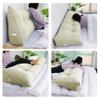 8 lbs Thickened Twin Headboard Pillow Wedge College Dorm Bed Pillow for Backrest Reading Triangular Pillow with Side Pocket for Sitting in Bed, Dorm Bedding Essentials for Girls & Boys White view 2