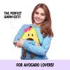 Avocado Microwavable Unscented Heating Pad for Women and Kids- Cute Soft Cozy Pillow Plush Heatable Warm Stuffed Animals - Kawaii Hot and Cold Plushie Food Toy - Avocado Gifts for Girls and Boys view 2