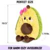Avocado Microwavable Unscented Heating Pad for Women and Kids- Cute Soft Cozy Pillow Plush Heatable Warm Stuffed Animals - Kawaii Hot and Cold Plushie Food Toy - Avocado Gifts for Girls and Boys view 3
