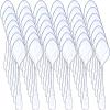 Nuogo 500 Pcs Clear Mini Spoons for Desserts 3.7 Inch Small Plastic Disposable Spoons Bulk Tiny Serving Utensils for Cake, Sample, Ice Cream, Appetizer, Pudding view 1