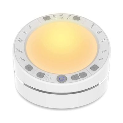 Feiyxu White Noise Machine,Premium Sleep Therapy Sound Machine, 10 Natural Sounds Therapy, Night Light, Timer, Portable Sound Machine for Nursery Home Office Travel