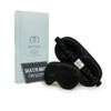 MATASSE 100% Mulberry Silk Sleep Mask 22 Momme Grade 6A - 3D Contoured Eye Mask for Sleeping, 14mm Deep Eye Cups, Total Blackout Blindfold for Women Men, Adjustable Strap, Side Sleeper (Black) view 1