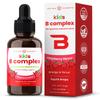 NutraChamps Vitamin B Complex for Kids, B1, B2, B3, B6, B7, B9 & Methyl B12, Kids B Complex Liquid Drops Supplement, Energy, Focus, Metabolism, Natural Berry, 120 Servings, 4 Month Supply view 1