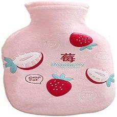SKUZA Hot Water Bottle, Winter Cute Cartoon Hot Water Bottle Portable Hand Warmer Plush Hand Warmer for Girls Mini Cartoon Hot Water Bags Warming Bag (Color : 2) (Color : 1)