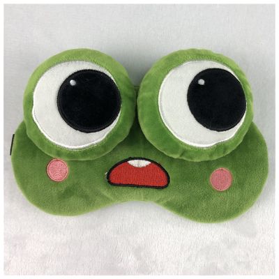 MOBEBI Eye Mask for Sleeping,Plush Animal Sleeping Eye Mask Cute Frog Sleep Mask Cartoon 3D Eye Cover Eye Blindfolds Travel Eye Band Shade Rest Eyepatch Sleep Mask (Size : A) (Color : OneColor)