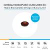 XYMOGEN Omega MonoPure Curcumin EC - Fish Oil with Enhanced DHA EPA Absorption + Turmeric Extract - Omega-3 Supplement for Cytokine Balance Support (30 Softgels) view 3
