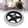 6in 5 Hole Solid Wheel, PU Wheelchair Rollator Caster Hub Replacement 608ZZ Metal Bearing for Wheelchairs, Rollators, Walkers view 4