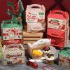 Zonon 24 Pcs Christmas Gift Boxes Xmas Kraft Treat Boxes for Cookies Candy Present Goodies Bakery Favors Christmas Container for Gift Giving Holiday Party Supplies Decorations(Cute Style) view 3