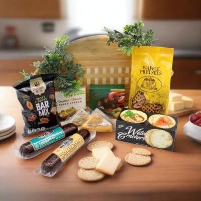 Gift Basket Village Gametime Football Board - Cutting Board Gift Set
