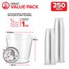 Stock Your Home 250 Pack Mini Plastic Shot Glasses (1oz) Clear Disposable Cups for Jello Shots, Wine Tasting, Liquor, Whiskey, Pudding, Sample Cup for Halloween and Elegant Parties view 2