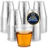 Stock Your Home 2 oz Shot Glasses - 100 Mini Plastic Shot Glasses (2oz) Clear Disposable Cups for Jello Shots, Wine Tasting, Liquor, Whiskey, Pudding, Sample Cup for Halloween and Elegant Parties view 1