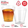 Stock Your Home 2 oz Shot Glasses - 100 Mini Plastic Shot Glasses (2oz) Clear Disposable Cups for Jello Shots, Wine Tasting, Liquor, Whiskey, Pudding, Sample Cup for Halloween and Elegant Parties view 3