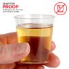1.5 oz Shot Glasses - 100 Mini Plastic Shot Glasses (1.5oz) Clear Disposable Cups for Jello Shots, Wine Tasting, Liquor, Whiskey, Pudding, Sample Cup for Halloween and Elegant Partiest view 4