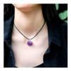 Health & Household Fashion Simple Amethyst Pendant Natural Quartz Stone Raw Crystals for Men Women Jewelry Purple Reiki Mineral Specimen Gift (Size : 50pc) view 1