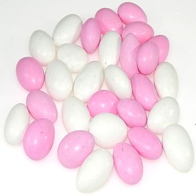 Jordan Almonds - Candy Coated Almonds - Pink And White Mix - Top Grade Almonds Covered In A Thin Candy Coating By CandyKorner - 1 Pound (16 Ounce)