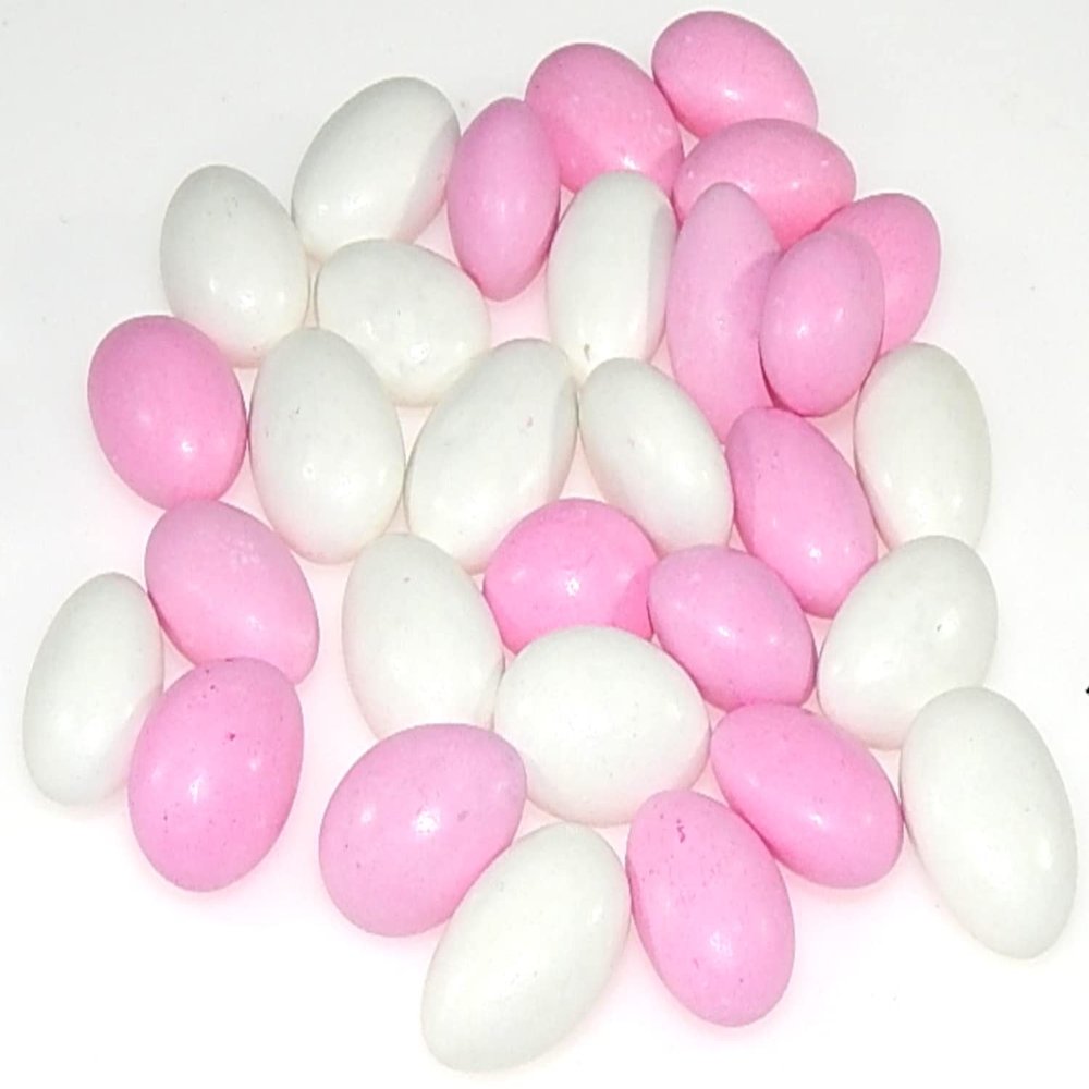 Jordan Almonds - Candy Coated Almonds - Pink And White Mix - Top Grade Almonds Covered In A Thin Candy Coating By CandyKorner - 1 Pound (16 Ounce)