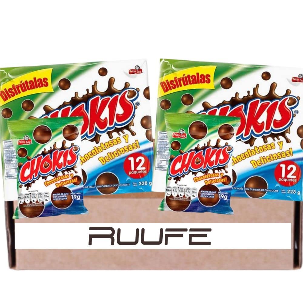 Chokis Colombia (24 pack) Bolitas de maiz Corn balls covered in lots of chocolate Colombian snack colombian food producto colombiano mekato colombiano comida colombiana