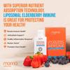 Manna Vitamins Evolved Liposomal Elderberry Immune Packets, Vitamins C, D etc. - Daily Immune Support for Adults, Kids - Sugar Free, Real Elderberry Extract, Syrup, Travel-Friendly, 15 Pack view 4