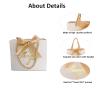 20 Pack Small White Thank You Gift Bags With Handles-5.5''x 2.5''x4.7'' Mini Gift Bags Bulk for Baby Shower, Birthday, Wedding, Back to School, Summer Party view 3