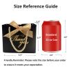 20 Pack Small Black Thank You Gift Bags With Handles-5.5''x 2.5''x4.7'' Mini Gift Bags Bulk for Baby Shower, Birthday, Wedding, Back to School, Summer Party view 2