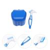 Healifty Portable Denture Case Set Food-grade Storage Box for False Tooth Care with Soft-bristle Brush for Travel and Daily Use view 3
