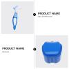 Healifty Portable Denture Case Set Food-grade Storage Box for False Tooth Care with Soft-bristle Brush for Travel and Daily Use view 4