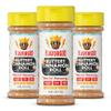 Flavor God Buttery Cinnamon Roll Topper Mix Pack Of 3, Natural Healthy Topper For Donuts Bread Oatmeal Pancakes Sandwiches, Fruit Ice Cream Cookies Coffee Kosher Low Sodium Gluten Dairy Free Seasoning view 1