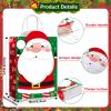 Funrous 18 Pack 36 Pack Christmas Gift Bags 6 Designs Christmas Kraft Paper Bags Xmas Treat Goodie Favors with Handles for Winter Holiday Snacks Gift Party Supplies, 8.6 x 6.3 x 3.2 Inch view 2