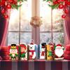 Funrous 18 Pack 36 Pack Christmas Gift Bags 6 Designs Christmas Kraft Paper Bags Xmas Treat Goodie Favors with Handles for Winter Holiday Snacks Gift Party Supplies, 8.6 x 6.3 x 3.2 Inch view 4