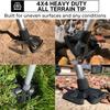 MDUB Medical All Terrain Tips - Heavy Duty Design & Sturdy Cane or Crutch Tips - Sand, Snow, Dirt, and Rain Tip - 3/4" | 2 Pack view 4