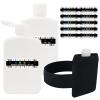 14 Pcs Urine Test Complete Kit Includes 2 White Portable Empty Bottles, 10 Adhesive Temperature Test Strips, Neoprene Bag and Hi-Stretch Hidden Leg Straps, Portable Travel Urine Test Bottle view 1