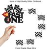 7pcs Fast Cake Racing 1st Birthday Happy Checkered Flag, Tire, Jet Acceleration Decoration Set, Racing Theme Birthday Party or Baby Shower Smash Decorations, Birthday Gift for Kids. SugarGera view 3