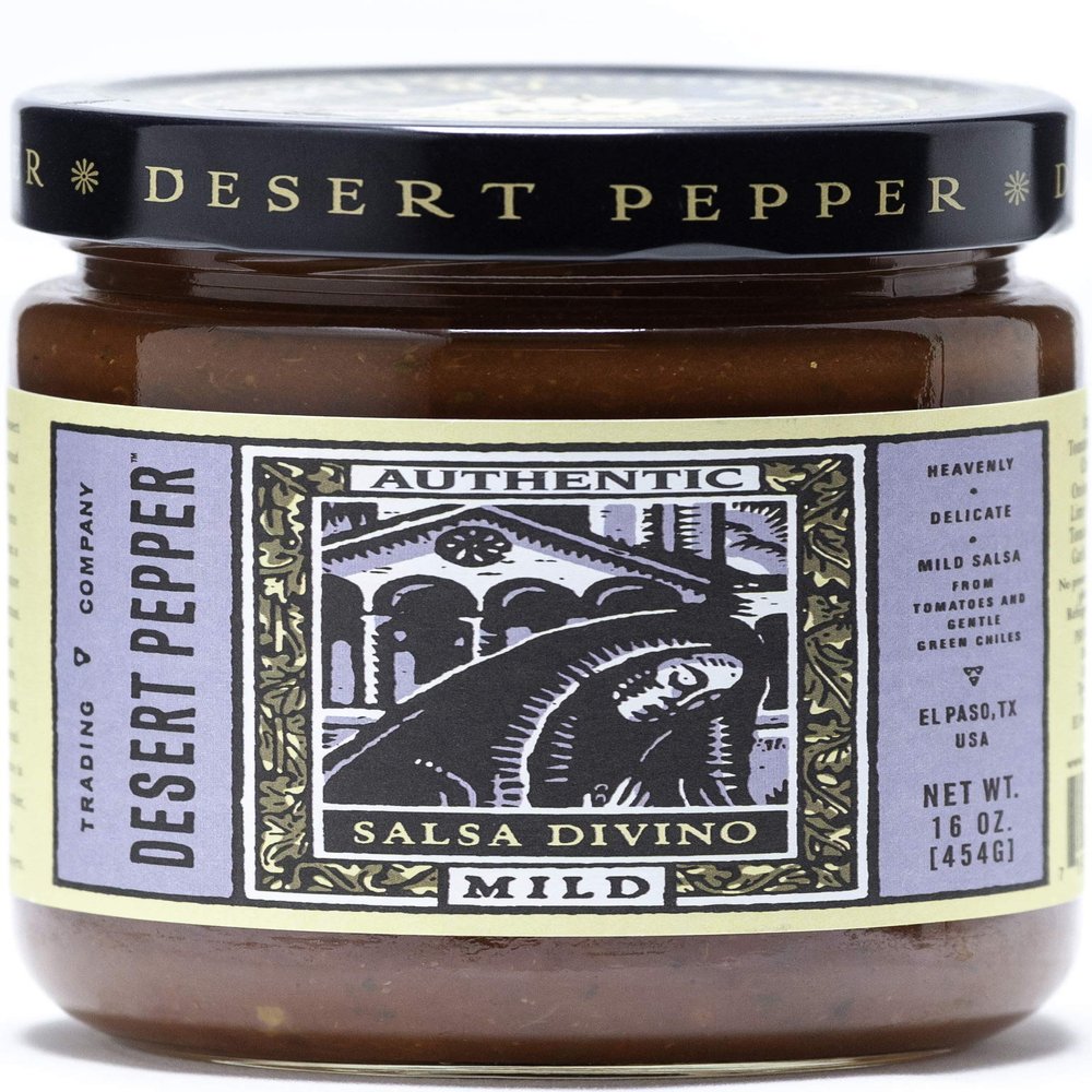Desert Pepper Trading Divino Mild Salsa, 16 Ounce - Pack of 2