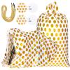 Sabary 2 Pcs 80 x 60 Inch Jumbo Bike Gift Bags Christmas Extra Large Plastic Giant Thicken Bicycle Bag White and Gold Dots Xmas Holiday Bags for Snack Treat Goodies Weddings Birthdays Engagement Party view 1
