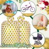 Sabary 2 Pcs 80 x 60 Inch Jumbo Bike Gift Bags Christmas Extra Large Plastic Giant Thicken Bicycle Bag White and Gold Dots Xmas Holiday Bags for Snack Treat Goodies Weddings Birthdays Engagement Party view 4