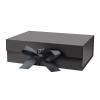 DaiUni 10.5"X7.5"X3.1" Black Magnetic Gift Box with Lid and Ribbon for Presents view 1