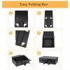 DaiUni 10.5"X7.5"X3.1" Black Magnetic Gift Box with Lid and Ribbon for Presents view 3