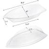 ZEAYEA 150 Pack 8 oz Banana Split Boat Plate, Disposable Plastic Food Boats, Food Grade Ice Cream Sundae Serving Bowls for Snack, Salad, Chip, Clear Dessert Bowls for Party, Restaurant view 2