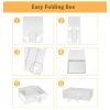 DaiUni 10.5"X7.5"X3.1" White Magnetic Gift Box with Lid and Ribbon for Presents view 3