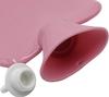 1 Liter Rubber Hot Water Bottle with Soft Plush Fleece Cover, Cute Cat Water Bag Hot and Cold Therapy for Cramps Pain Relief view 3