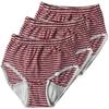 3-Pack Womens Incontinence Underwear Regular Absorbency Reusable Washable Urinary Incontinence Briefs (Red, Large) view 1