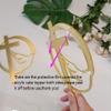 10pcs of Acrylic Religious Cake Topper,Cross With a Dove,Christening Baptism Holy Spirit Topper, Baby Communion Topper for Party &Festival Decoration (Gold Mirror) view 3