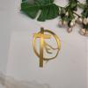 10pcs of Acrylic Religious Cake Topper,Cross With a Dove,Christening Baptism Holy Spirit Topper, Baby Communion Topper for Party &Festival Decoration (Gold Mirror) view 4