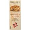 Miller's Artisan Biscuits Toast with Cranberry & Raisin | Slim & Ultra-Crispy Toasts | Imported from England | 3.5 oz view 1